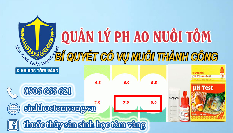 ph trong ao nuôi tôm