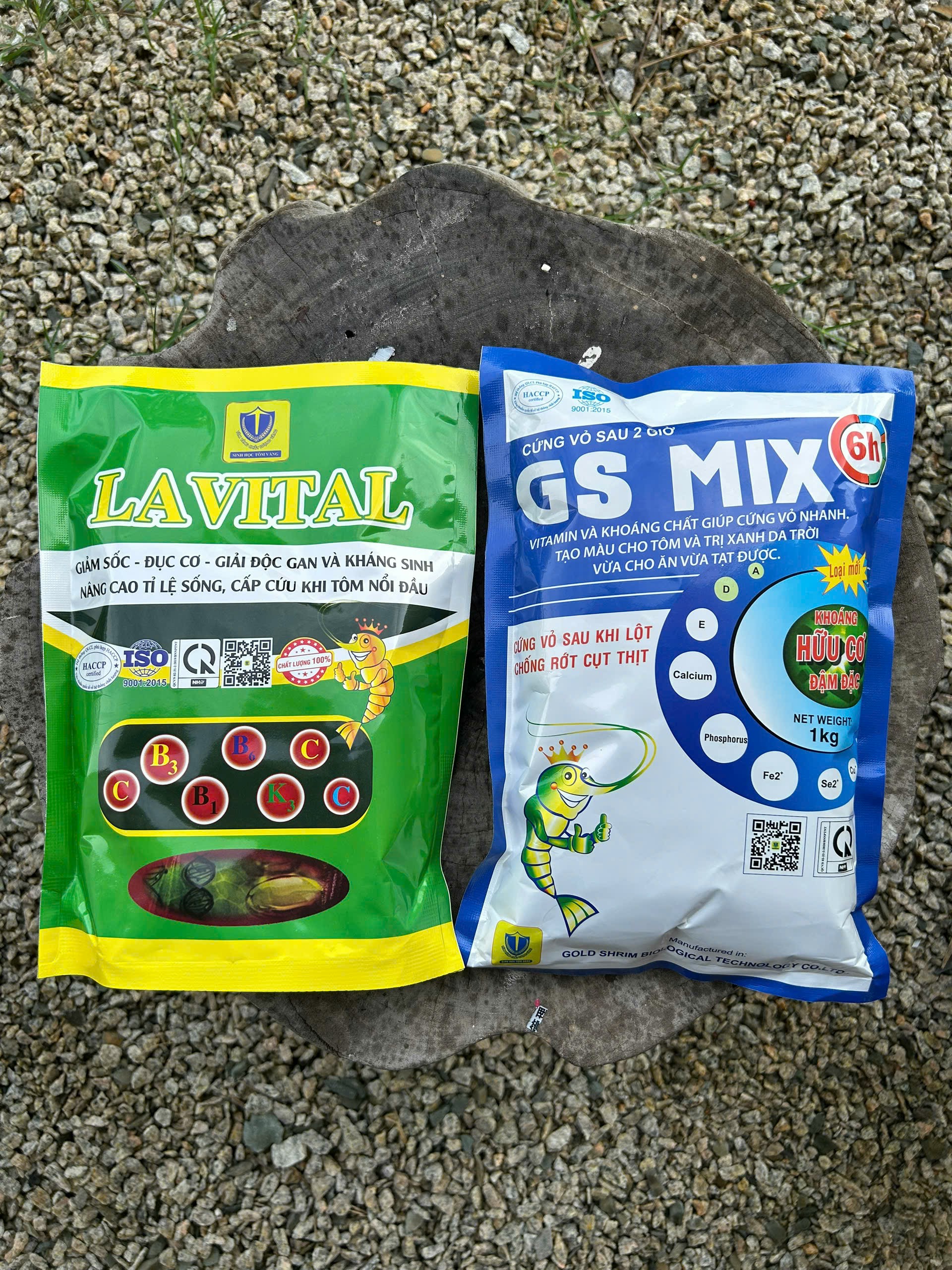 tôm cứng vỏ nhanh - gsmix6h + lavital