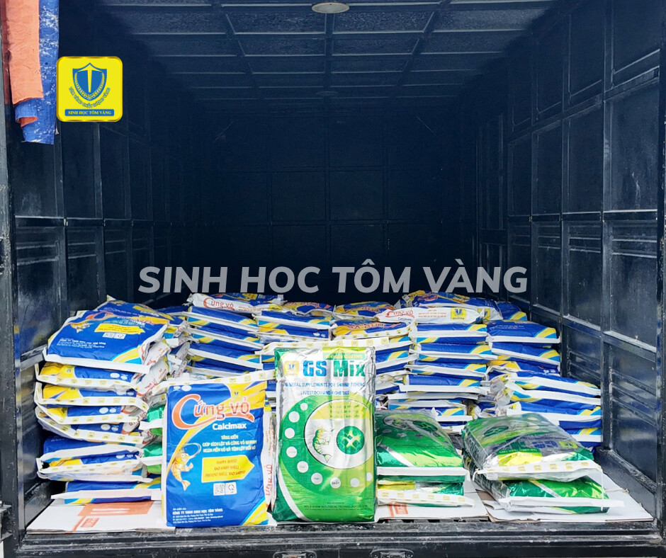 TÔM VÀNG XUẤT KHO 250 BAO KHOÁNG CALCIMAX, GS MIX CÙNG 5 THÙNG SẢN PHẨM